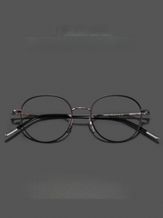 6.7 Glasses Frame,ultra-light Pure Titanium Advanced Design Frame , Retro Round Frame Glasses Frame