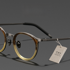 7.9g Glasses Frame,ultra-light Pure Titanium Advanced Design Frame , Retro Round Frame Glasses Frame