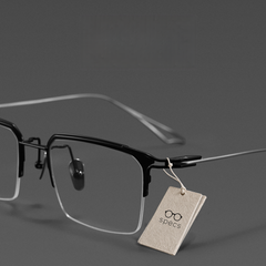 5.1g Glasses Frame,ultra-light Pure Titanium Advanced Design Frame ,semi Rimless Glasses Frame
