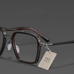 165mm Glasses Frame,ultra-light Pure Titanium Advanced Design Frame , Square Framed Glasses Frame