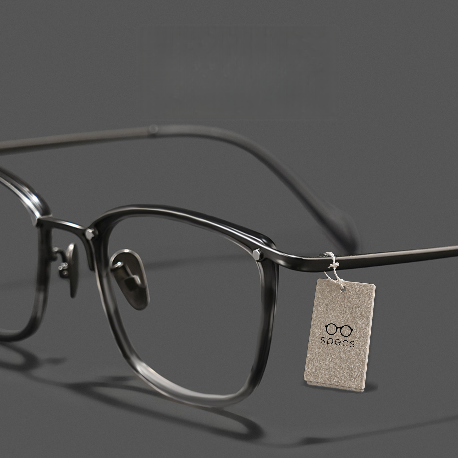 7.9g Glasses Frame,ultra-light Pure Titanium Advanced Design Frame , Square Framed