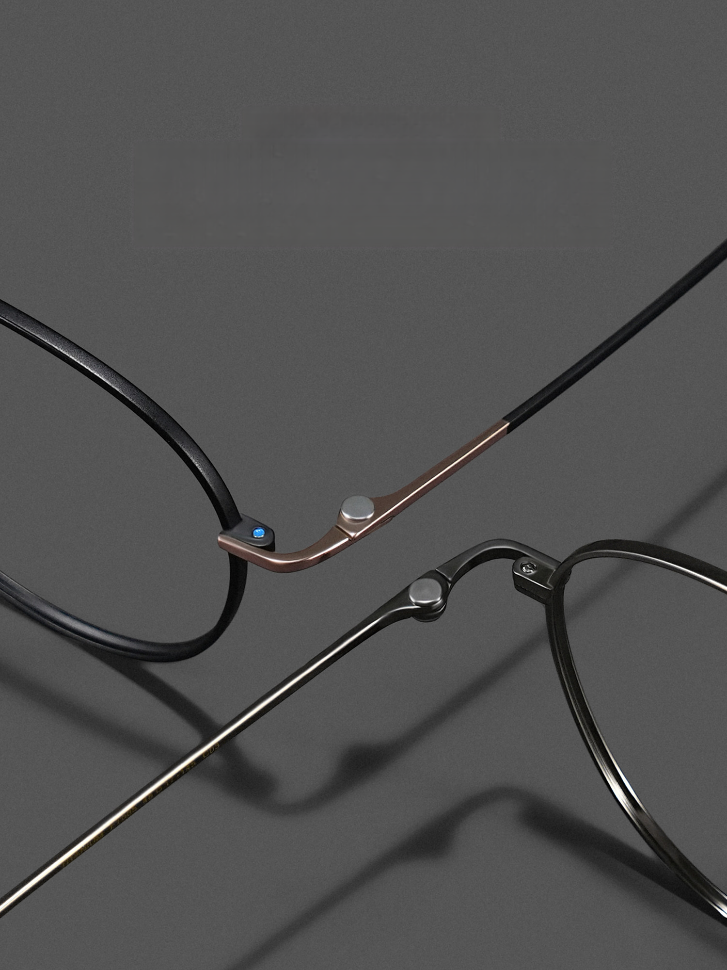 6.7 Glasses Frame,ultra-light Pure Titanium Advanced Design Frame , Retro Round Frame Glasses Frame