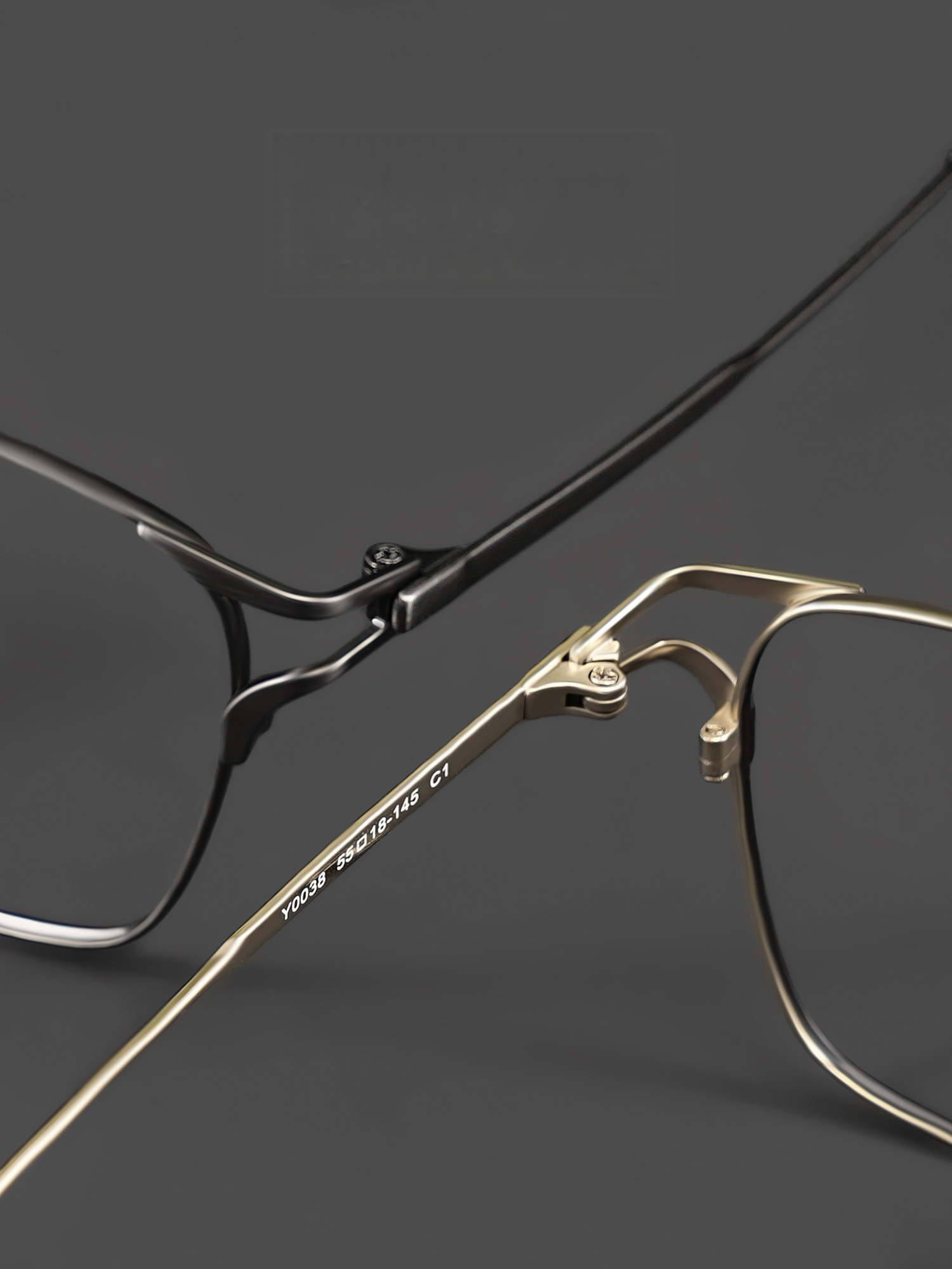 7.8g Glasses Frame,ultra-light Pure Titanium Advanced Design Frame , Square Framed