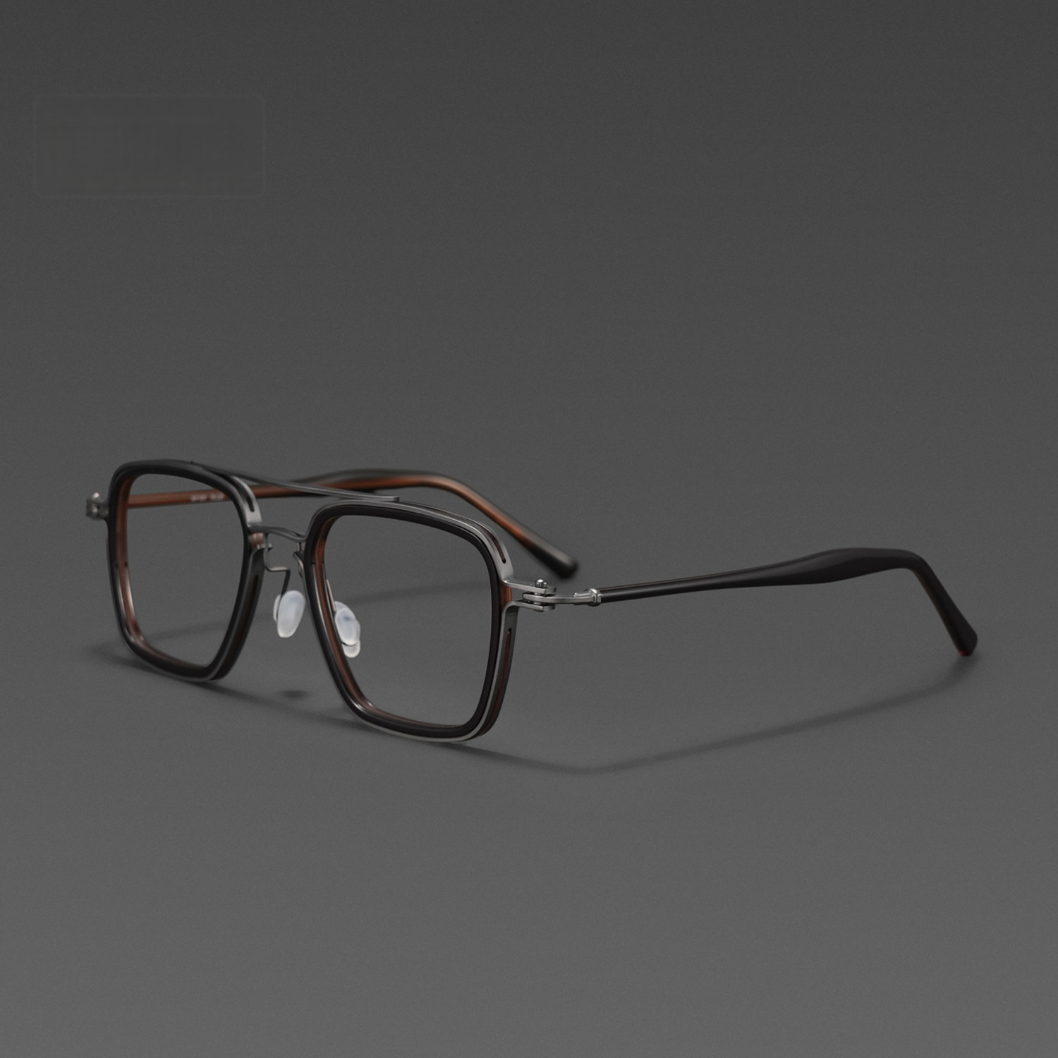 165mm Glasses Frame,ultra-light Pure Titanium Advanced Design Frame , Square Framed Glasses Frame