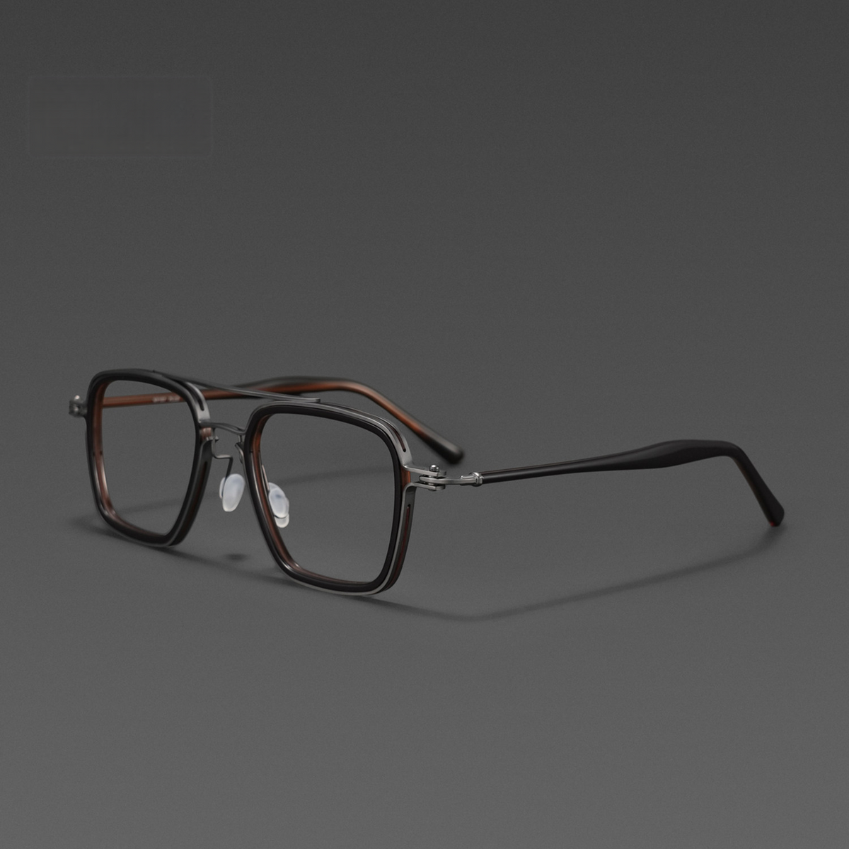 165mm Glasses Frame,ultra-light Pure Titanium Advanced Design Frame , Square Framed Glasses Frame