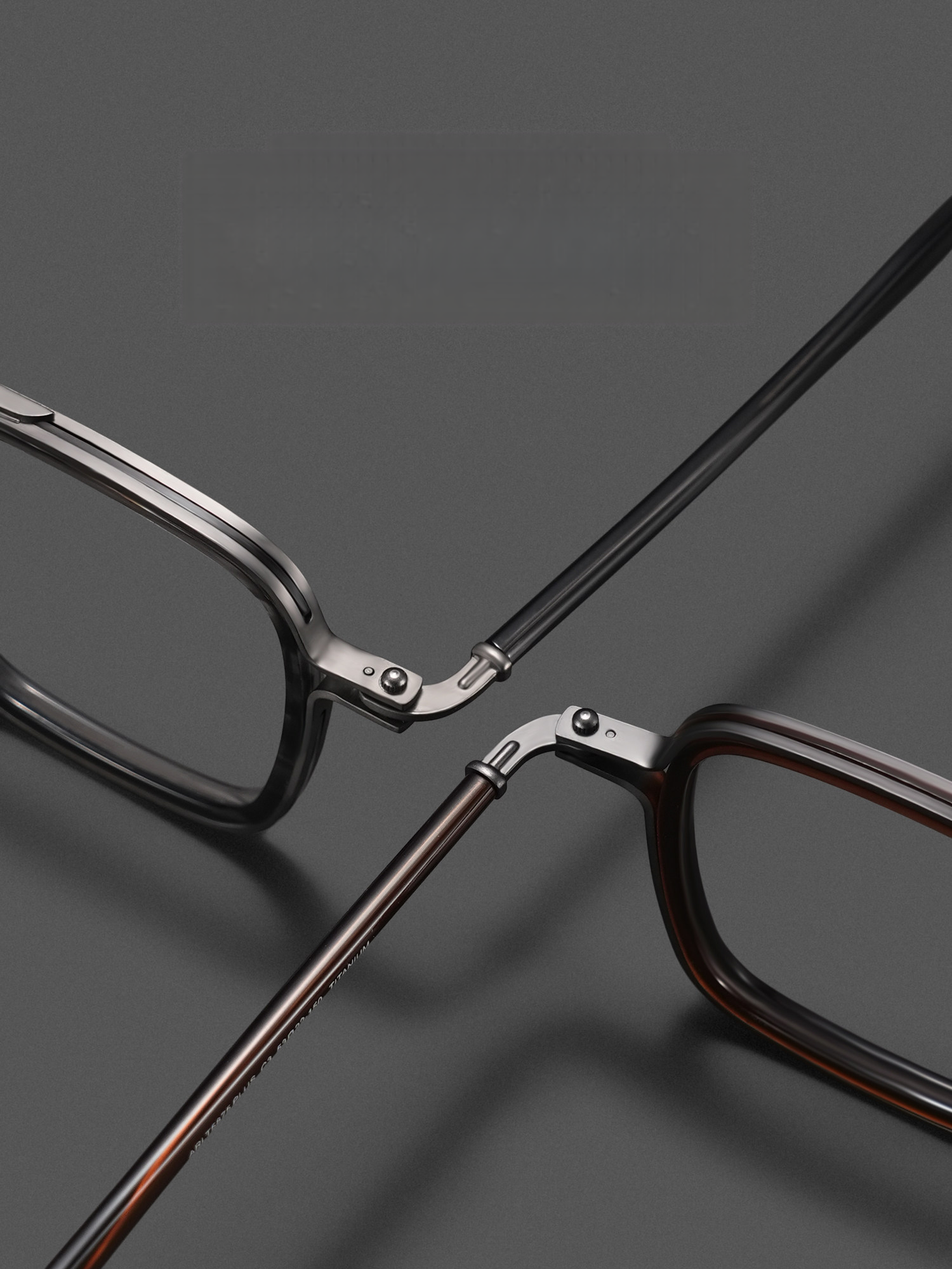 165mm Glasses Frame,ultra-light Pure Titanium Advanced Design Frame , Square Framed Glasses Frame