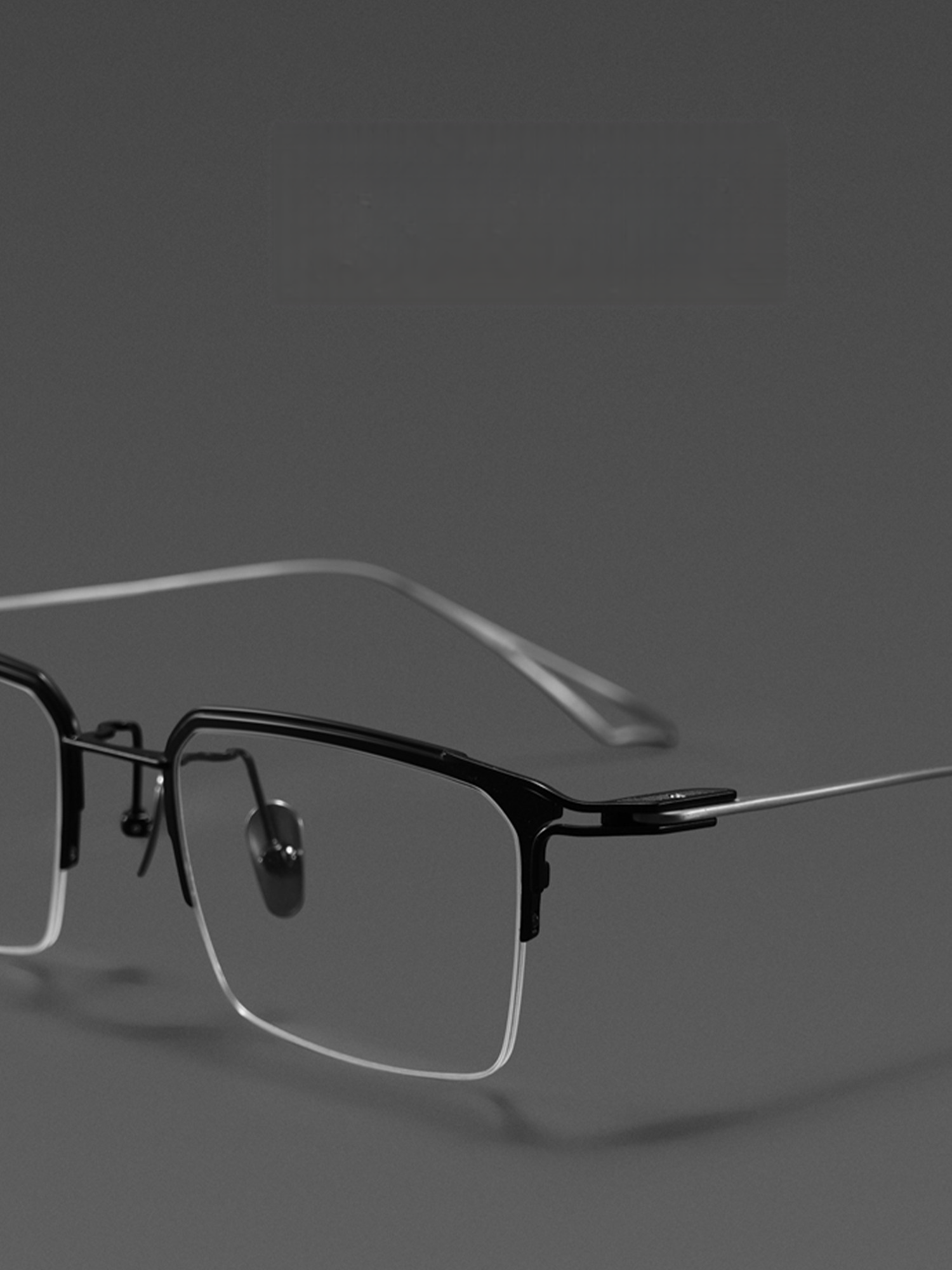 5.1g Glasses Frame,ultra-light Pure Titanium Advanced Design Frame ,semi Rimless Glasses Frame